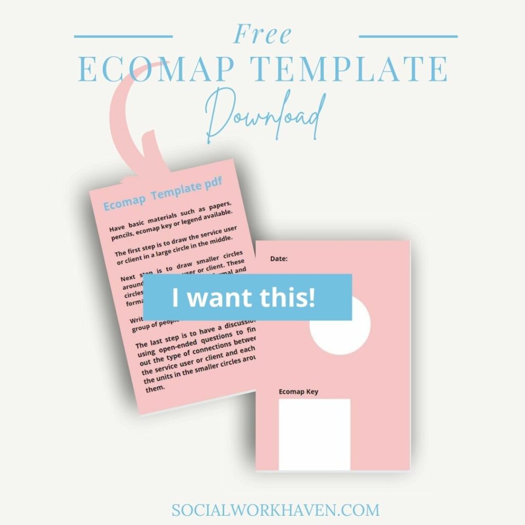 social work ecomap template